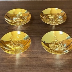 金の盃（純金メッキ）×４