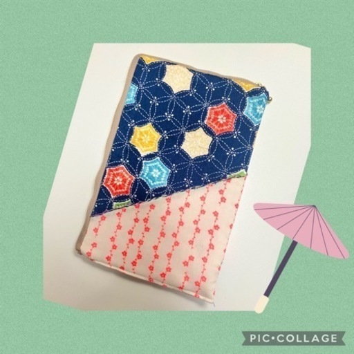 ハンドメイド　パッチdeポーチ　御朱印帳ケース　和小物　和雑貨　パッチワーク　ポーチ