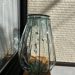 【ネット決済】ガラス製の大きめの花瓶