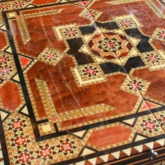 《売約済》【武蔵小山店】 アンティーク タラセア グラナダ 象嵌 幾何学模様 寄木細工 寄木 ライティング デスク レターボックス フェルト ポップアップ 折りたたみ 19世紀後半 20世紀初頭 🚚運搬無料エリア有 / 品川区リサイクルショップ　🪜Lumberroom (ランバールーム) / 武蔵小山パルム 戸越銀座 隣接🪜