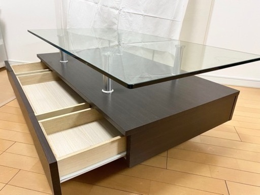 都内23区送料無料❗️ ニトリ　センターテーブル　ガラステーブル✨ 都内23区送料無料❗️ ニトリ センターテーブル ガラステーブル