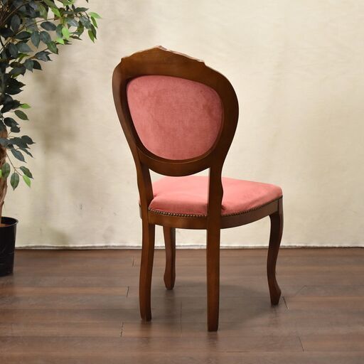 ≪zyt1346ジ≫『複数出品』アンティーク調 猫脚ダイニングチェア 布