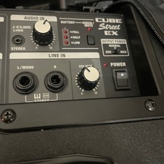 CUBE Street EX 専用ケース付き。路上用アンプ。電源、電池駆動両方ok！引き取りok CUBE Street EX 専用ケース付き。路上用アンプ。電源、電池駆動両方ok