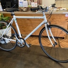 前後チューブ新品！】アルミフレーム 700×28c 7段変速クロスバイク