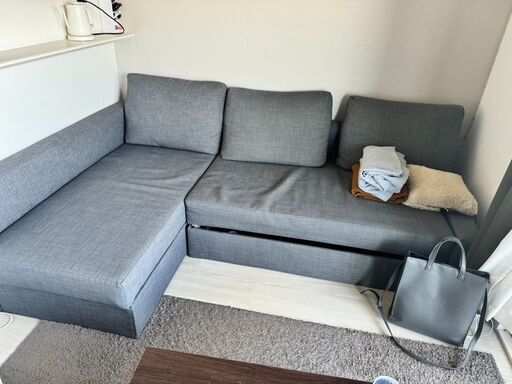 IKEA コーナー カウチ ソファ グレー