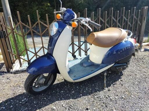 原付バイク ホンダ クレアスクーピー青