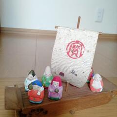 七福神　宝船　縁起物　置物　飾り物　オブジェ　