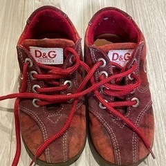 ドルチェアンドガッパーナ　D&G 子供靴　スウェード　15cm