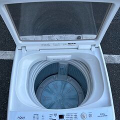 洗濯機 アクア 2019年製 8kg AQW-GV80H 【安心の3ヶ月保証☆送料