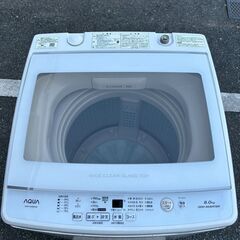 洗濯機 アクア 2019年製 8kg AQW-GV80H 【安心の3ヶ月保証☆送料