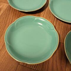 小皿　エメラルドグリーン　5皿