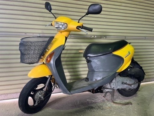 【売約済】実働 BT新品 バリ溝 スズキ CA41A レッツ4  4スト インジェクションバイク 原付 スクーター イエロー