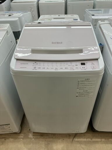高年式 HITACHI 日立 8㎏洗濯機 2022 BW-V80H No.787● ※現金、クレジット、スマホ決済対応※