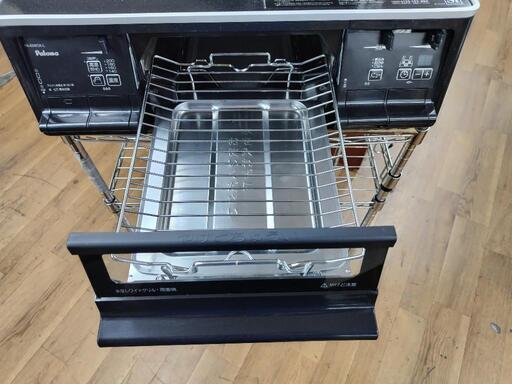 J087☆パロマ☆トップガラス都市ガスコンロ☆水無し両面焼きグリル