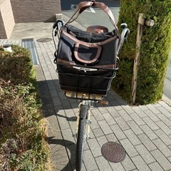 ペットポーター　丸石サイクル 犬用自転車　アイボリー