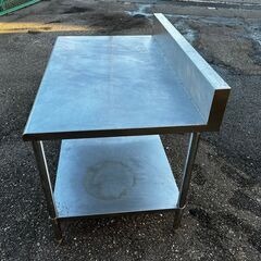 ステンレス台 コンロ台 厨房 作業台 業務用 2段タイプ W114×D75×H74mm   