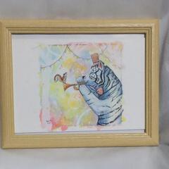 JX03-絵画◇画家Yoshi原画ホワイトタイガー