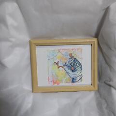 絵画◇画家Yoshi原画ホワイトタイガー