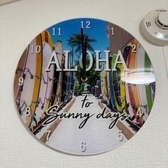 Alohaの壁掛け時計