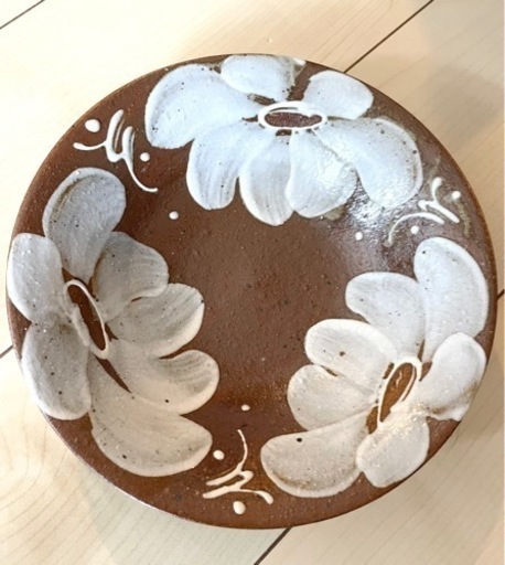 【新品未使用】沖縄お皿 引き取り可能な方！直径21cm