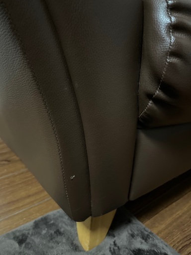 アンティーク風】ゆったりソファ/1人掛け/ブラウンソファー