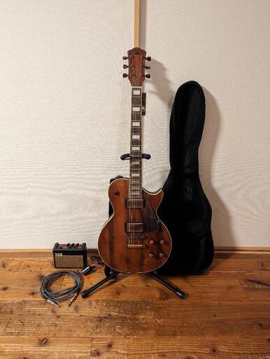 【美品！すぐに始められるアンプ付きセット】AXL Guitars エレキギター レスポール AL-820 BR