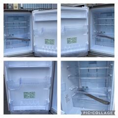 ☆中古￥30,800！SHARP 350㍑3ドア両開き冷蔵庫 家電 2020年製 SJ-W353G-