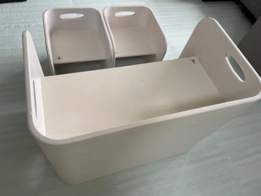 ホップル コロコロチェア\u0026デスク 3点セット アイボリー