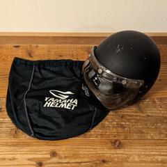 【ヤマハ】バイク ジェットヘルメット/サンバイザー付き