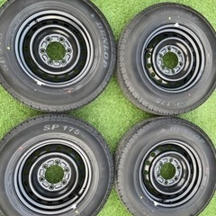 値下げ！新車外し ハイエース純正 タイヤホイール4本 195/80R15 DUNLOP 2023年製