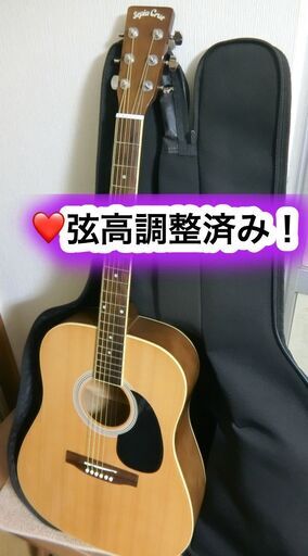 ❤️弦高調整ピカピカクリーニング！木目ギター\u0026ケース付　セピアクルー　WG-1/N