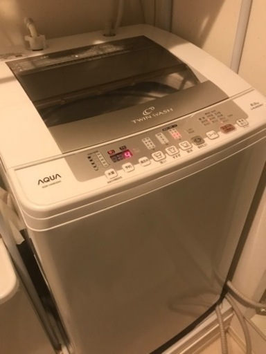 AQW-VW80G-W 全自動洗濯機 ツインウォッシュ ホワイト [洗濯8.0kg /乾燥機能無 /上開き]