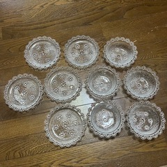 ガラス食器  平皿と深皿  各5枚