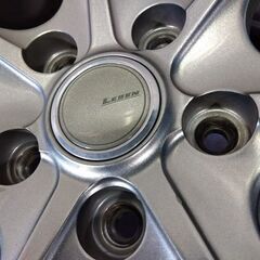 17インチ【富山】人気のガンメタ色 LEBEN レーベン【車検対応】ヴェゼル CR-V オデッセイ ステップワゴン レヴォーグ アウトバック 中古4本
