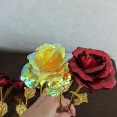 オーロラローズ（造花）7本セット