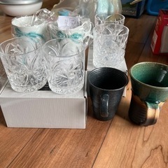 （無料）グラス（未使用）&陶器