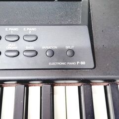 2/18ヤマハ/YAMAHA 電子ピアノ P-80 スタンド付き