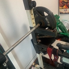 パワーラック】100kg近くの重りつき