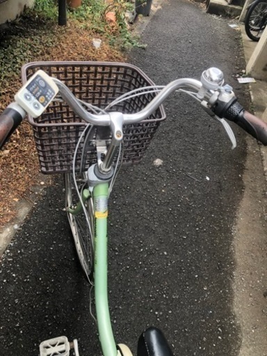 420 パナソニック電動アシスト自転車ライフEB18-16インチシルバーボディー