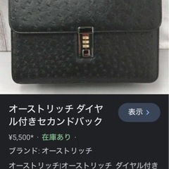 新品🌸 オーストリッチ ダイヤル付きセカンドバック 