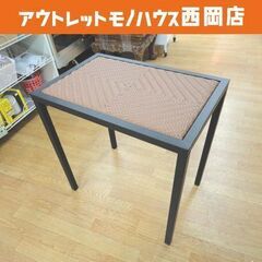 アジアン家具 サイドテーブル 幅57cm 奥行38cm 高さ57...