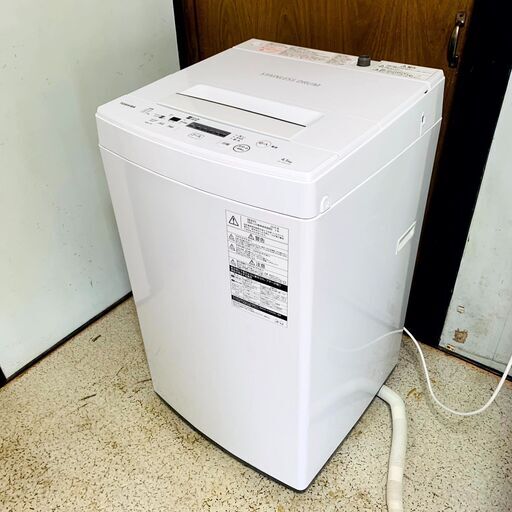 TOSHIBA　全自動洗濯機　AW-45M7（W）　4.5kg　2019年製