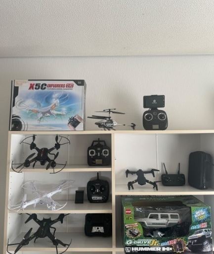 ドローン5機・ハマー