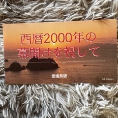 切手シート　西暦2000年1月1日記念　愛媛県版