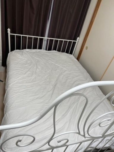 LEIRVIK 廃盤 IKEA人気ダブルベッドフレーム - その他 