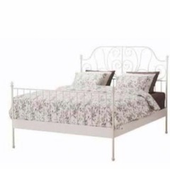 LEIRVIK 廃盤 IKEA人気ダブルベッドフレーム