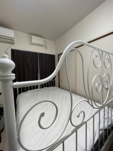 LEIRVIK 廃盤 IKEA人気ダブルベッドフレーム - その他 