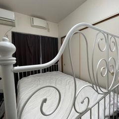 LEIRVIK 廃盤 IKEA人気ダブルベッドフレーム