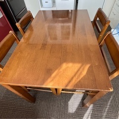 食卓テーブル 4人掛け 木製