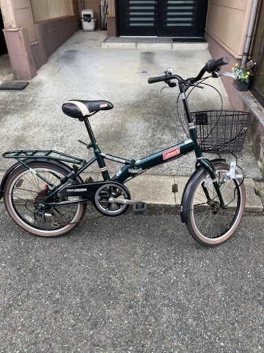 お譲りする方が決まりました。20インチミニサイクル折り畳み　Coleman